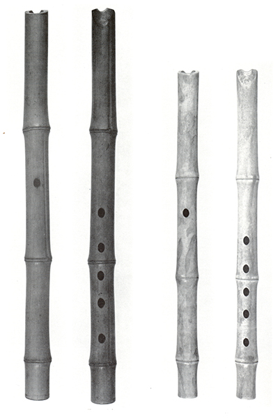 Figure 2: 8th century <I>shakuhachi</I> from the Shoso-in collection in Nara.