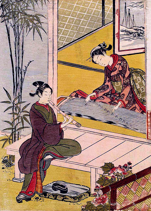 Figure 9: Some schools emphasize the honkyoku, some the classical ensemble repertoire of sankyoku.